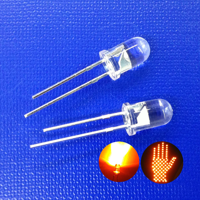 Serie de semáforos de color amarillo brillante 5mm LED Diodo 595nm 11000mcd 30deg para parpadeo de luz amarilla