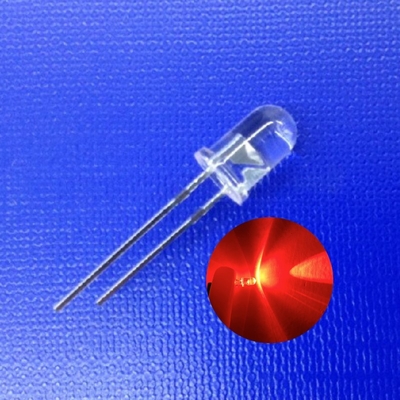 5mm 620nm Color rojo 45deg 13000mcd Diodo LED de alta intensidad para luz de tráfico de seguridad