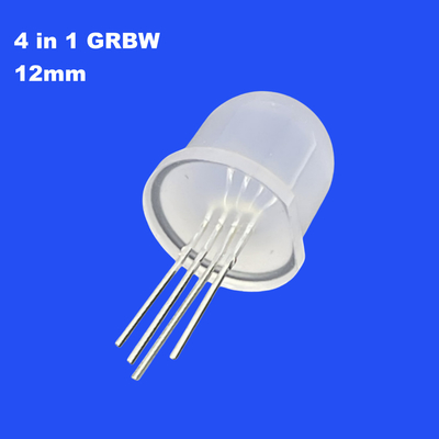 SK6812 12mm 4in1 GRGBW Cabeza redonda difusa a todo color de 60 grados Diodo LED de píxeles direccionable para pantalla de píxeles LED